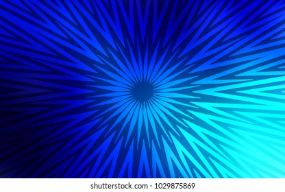 Dark BLUE vector background with straight lines. Lines on blurred abstract background with gradient. Smart design for your business advert.