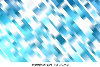 Dark BLUE vector background with straight lines. Decorative shining illustration with lines on abstract template. The pattern can be used as ads, poster, banner for commercial.