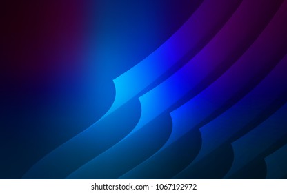 Dark BLUE vector background with straight lines. Modern geometrical abstract illustration with Lines. Smart design for your business advert.