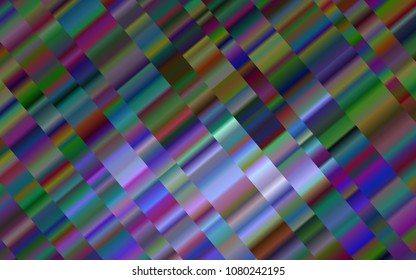 Dark BLUE vector background with straight lines. Glitter abstract illustration with colored sticks. The template can be used as a background.