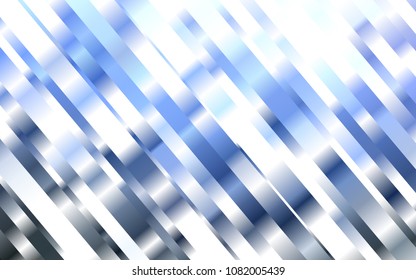 Dark BLUE vector background with straight lines. Lines on blurred abstract background with gradient. Best design for your ad, poster, banner.