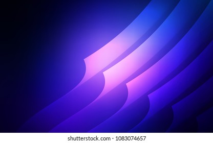 Dark BLUE vector background with straight lines. Modern geometrical abstract illustration with Lines. Smart design for your business advert.
