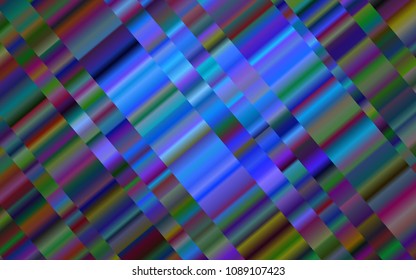 Dark BLUE vector background with straight lines. Blurred decorative design in simple style with lines. Smart design for your business advert.