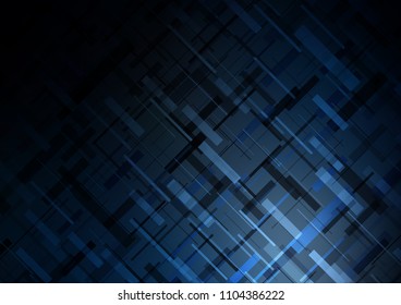 Dark BLUE vector background with straight lines. Shining colored illustration with narrow lines. The pattern can be used as ads, poster, banner for commercial.