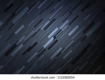 Dark BLUE vector background with straight lines. Lines on blurred abstract background with gradient. The pattern can be used for busines ad, booklets, leaflets