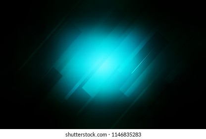 Dark BLUE vector background with straight lines. Lines on blurred abstract background with gradient. The pattern for ad, booklets, leaflets.