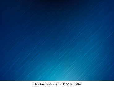 Dark BLUE vector background with straight lines. Lines on blurred abstract background with gradient. The pattern can be used for busines ad, booklets, leaflets