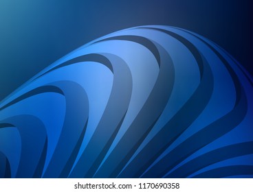 Dark BLUE vector background with straight lines. Shining colored illustration with narrow lines. The pattern can be used as ads, poster, banner for commercial.