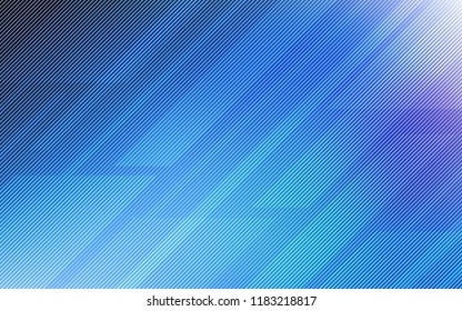 Dark BLUE vector background with straight lines. Lines on blurred abstract background with gradient. Pattern for your busines websites.