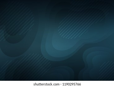 Dark BLUE vector background with straight lines. Blurred decorative design in simple style with lines. Best design for your ad, poster, banner.