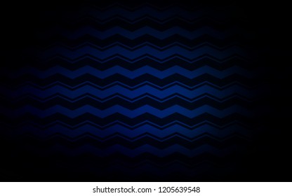 Dark BLUE vector background with straight lines. Lines on blurred abstract background with gradient. Template for your beautiful backgrounds.