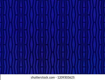 Dark BLUE vector background with straight lines. Modern geometrical abstract illustration with staves. The pattern can be used as ads, poster, banner for commercial.