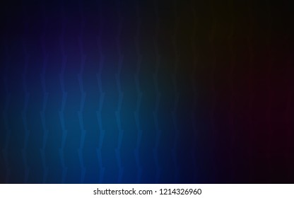 Dark BLUE vector background with straight lines. Lines on blurred abstract background with gradient. Template for your beautiful backgrounds.