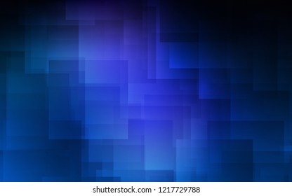 Dark BLUE vector background with straight lines. Shining colored illustration with sharp stripes. Pattern for your busines websites.