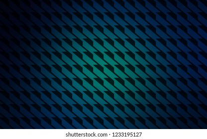 Dark BLUE vector background with straight lines. Glitter abstract illustration with colorful sticks. Pattern for ads, posters, banners.