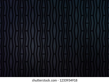 Dark BLUE vector background with straight lines. Lines on blurred abstract background with gradient. The pattern can be used as ads, poster, banner for commercial.