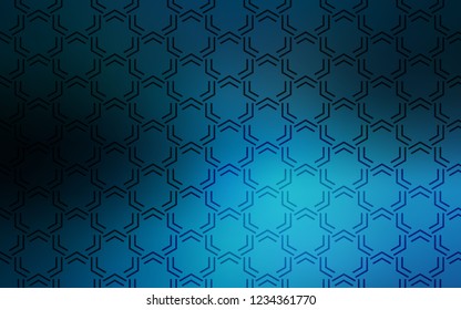 Dark BLUE vector background with straight lines. Glitter abstract illustration with colored sticks. Pattern for your busines websites.