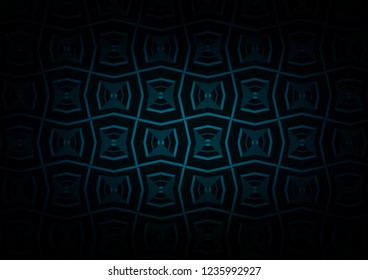 Dark BLUE vector background with straight lines. Lines on blurred abstract background with gradient. Pattern for business booklets, leaflets.