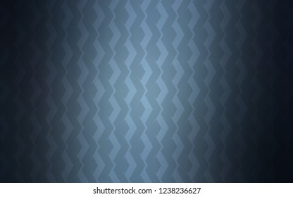 Dark BLUE vector background with straight lines. Colorful shining illustration with lines on abstract template. Best design for your ad, poster, banner.