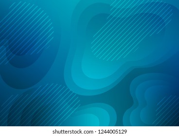 Dark BLUE vector background with straight lines. Glitter abstract illustration with colored sticks. The pattern can be used for busines ad, booklets, leaflets