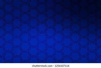 Dark BLUE vector background with straight lines. Lines on blurred abstract background with gradient. Template for your beautiful backgrounds.
