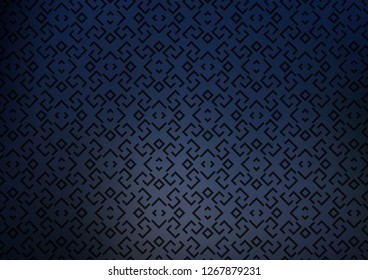 Dark BLUE vector background with straight lines. Lines on blurred abstract background with gradient. Smart design for your business advert.