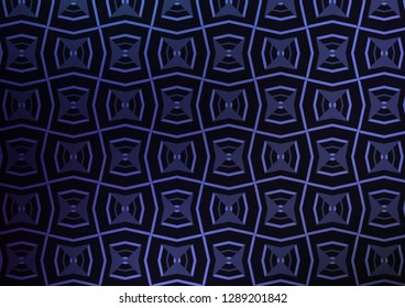 Dark BLUE vector background with straight lines. Modern geometrical abstract illustration with staves. Pattern for business booklets, leaflets.