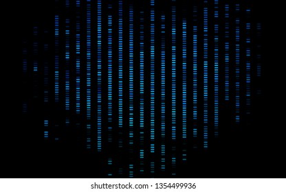 Dark BLUE vector background with straight lines. Shining colored illustration with narrow lines. Pattern for business booklets, leaflets.