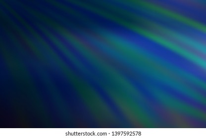 Dark BLUE vector background with straight lines. Blurred decorative design in simple style with lines. Pattern for your busines websites.