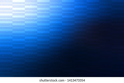 Dark BLUE vector background with straight lines. Colorful shining illustration with lines on abstract template. Best design for your ad, poster, banner.