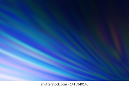 Dark BLUE vector background with straight lines. Colorful shining illustration with lines on abstract template. Smart design for your business advert.