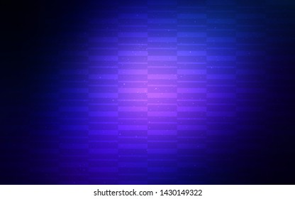 Dark BLUE vector background with straight lines. Modern geometrical abstract illustration with Lines. Best design for your ad, poster, banner.