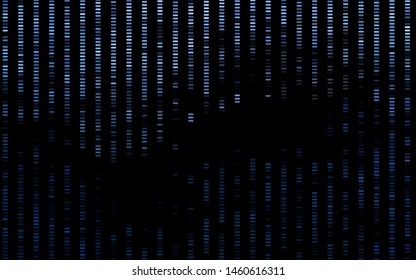 Dark BLUE vector background with straight lines. Lines on blurred abstract background with gradient. Pattern for websites, landing pages.
