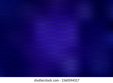 Dark BLUE vector background with straight lines. Shining colored illustration with sharp stripes. Pattern for your busines websites.