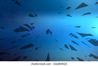 Dark BLUE vector background with straight lines. Lines on blurred abstract background with gradient. Template for your beautiful backgrounds.