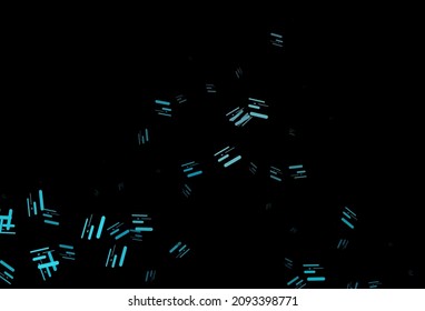 Dark blue vector background with straight lines. Lines on blurred abstract background with gradient. Backdrop for TV commercials.