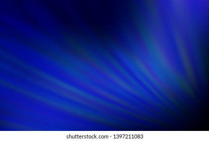 Dark BLUE vector background with stright stripes. Shining colored illustration with sharp stripes. Pattern for your busines websites.