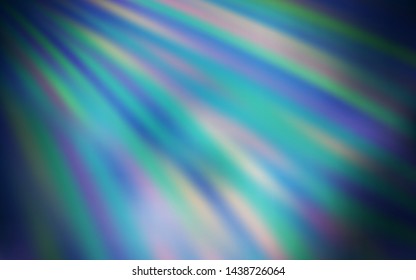 Dark BLUE vector background with stright stripes. Colorful shining illustration with lines on abstract template. Best design for your ad, poster, banner.