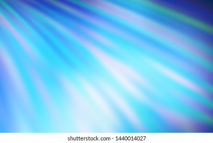 Dark BLUE vector background with stright stripes. Shining colored illustration with sharp stripes. Pattern for ads, posters, banners.