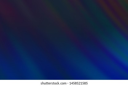 Dark BLUE vector background with stright stripes. Lines on blurred abstract background with gradient. Pattern for your busines websites.