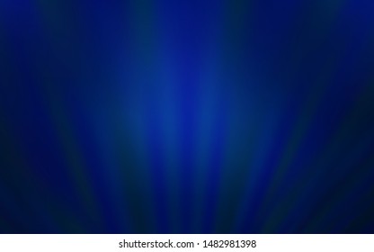 Dark BLUE vector background with stright stripes. Colorful shining illustration with lines on abstract template. Template for your beautiful backgrounds.