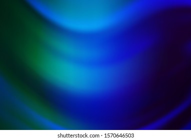 Dark BLUE vector background with stright stripes. Colorful shining illustration with lines on abstract template. Smart design for your business advert.