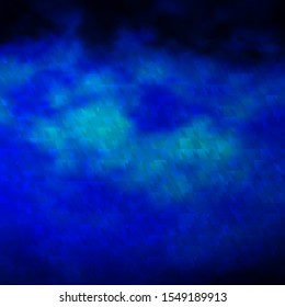 Dark BLUE vector background with triangles. Glitter abstract illustration with triangular shapes. Pattern for websites.