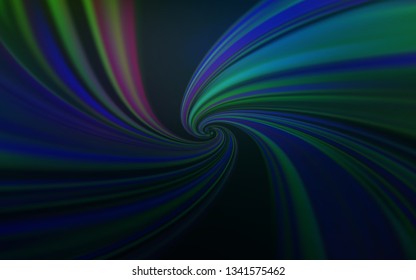 Dark BLUE vector background with wry lines. Brand new colorful illustration in simple style. A completely new template for your design.