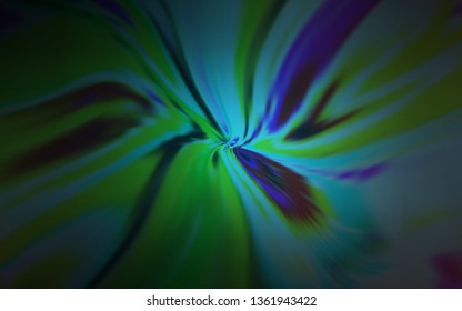 Dark BLUE vector background with wry lines. A circumflex abstract illustration with gradient. Abstract style for your business design.