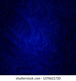 Dark BLUE vector background with wry lines. Colorful illustration, which consists of curves. Pattern for ads, commercials.