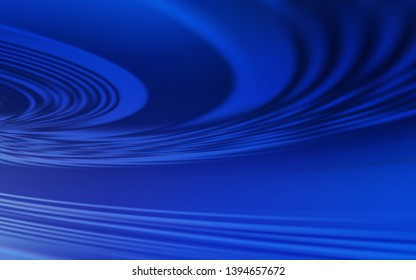 Dark BLUE vector background with wry lines. A shining illustration, which consists of curved lines. Pattern for your business design.