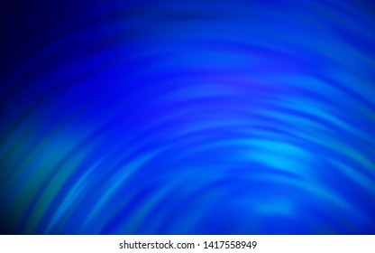 Dark BLUE vector background with wry lines. A circumflex abstract illustration with gradient. A completely new design for your business.