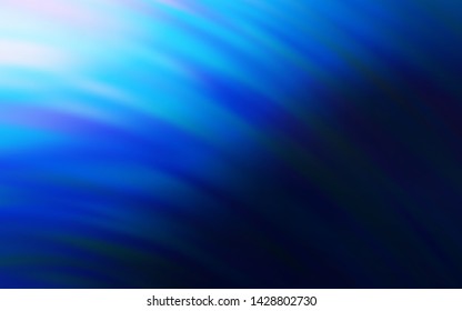 Dark BLUE vector background with wry lines. Glitter abstract illustration with wry lines. The best colorful design for your business.