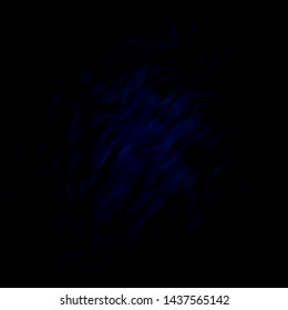 Dark BLUE vector background with wry lines. Colorful geometric sample with gradient curves.  Pattern for websites, landing pages.
